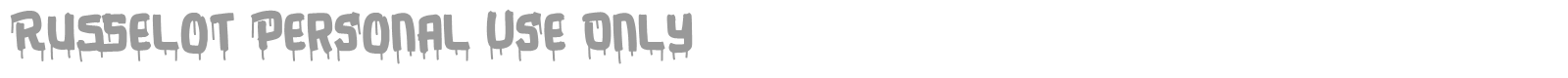 Russelot font preview